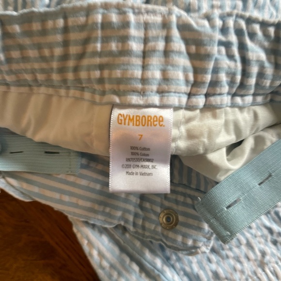 Gymboree matching blue gingham Sz 4 girls, sz 7-8 boys - Picture 5 of 5